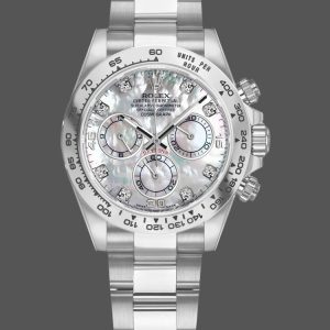 Rolex Cosmograph Daytona 116509 White Mother of Pearl Dial 40MM Mens Replica Watch