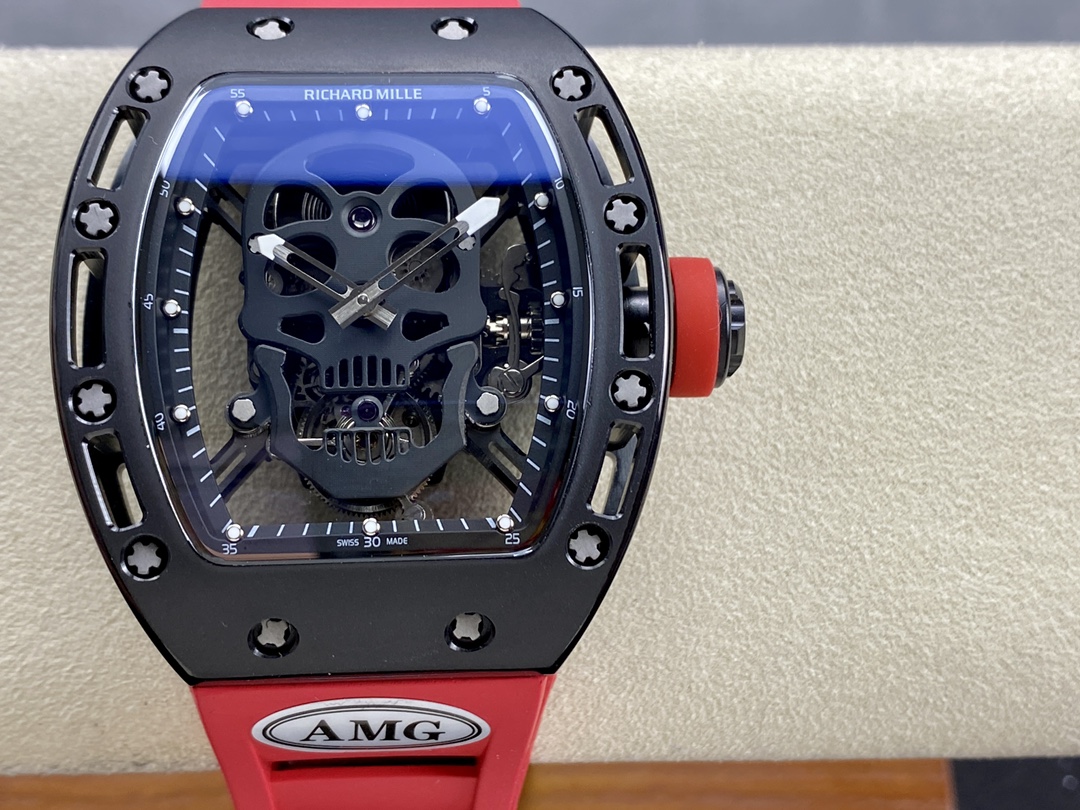 5 Colors Richard Mille Limited Edition RM52 Skull Titanium Tourbillon Openworked Dial - Image 22