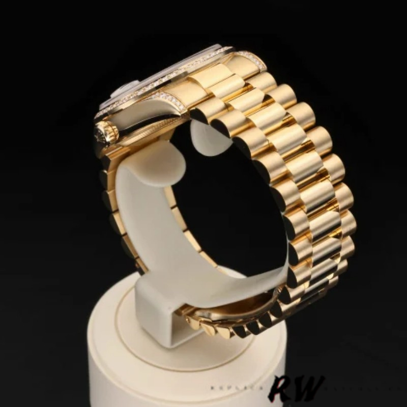 Rolex Day-Date 118388 Black Diamond Dial 36mm Unisex Replica Watch - Image 6