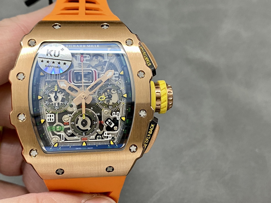 Richard Mille RM11-03 Orange Rubber Automatic Flyback Chronograph - Image 5