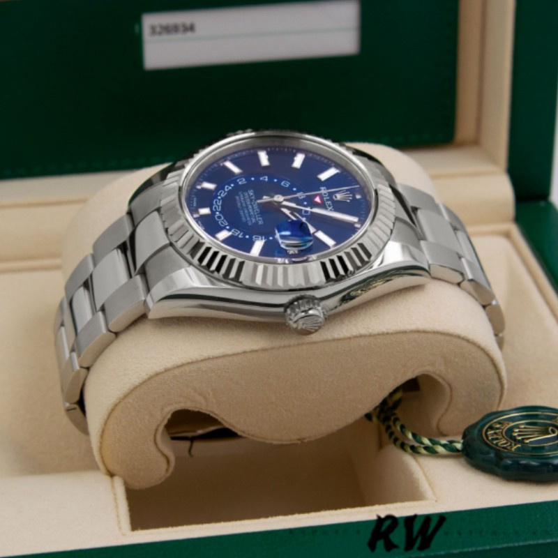Rolex Sky-Dweller 42 m336934 0005 Stainless Steel Blue Dial Replica Watch - Image 14