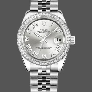 Rolex Datejust 178384 Stainless Steel Silver Roman Dial 31MM Lady Replica Watch