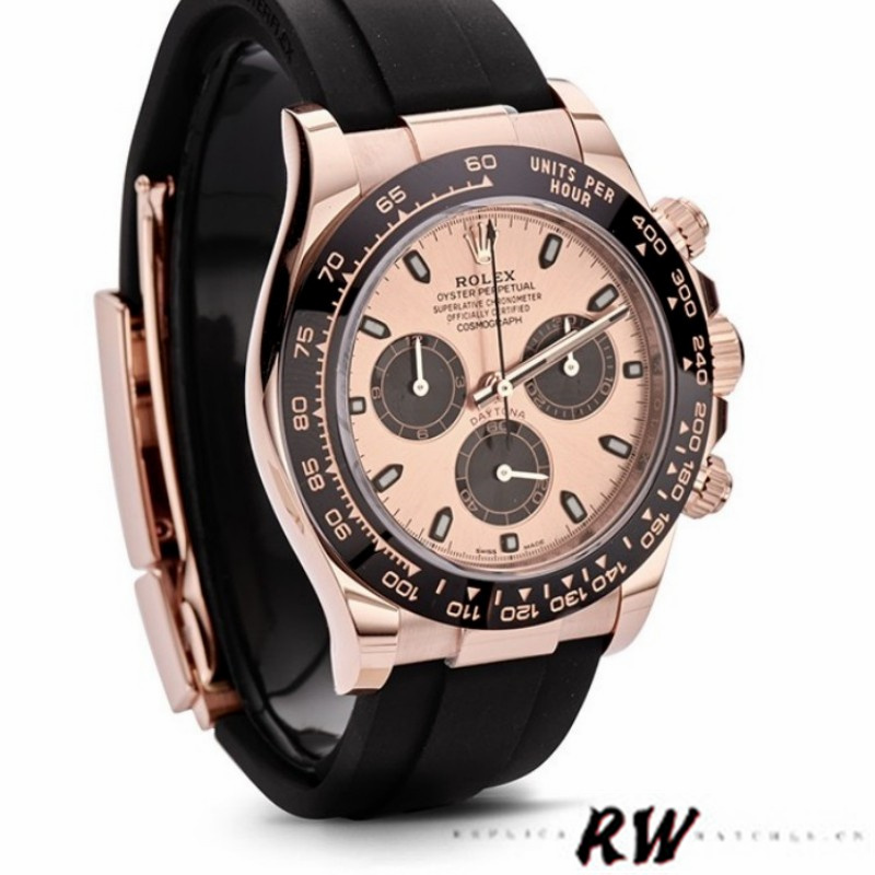Rolex Cosmograph Daytona 116515LN Black Pink Dial 40mm Mens Replica Watch - Image 12