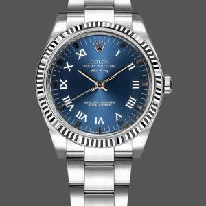 Rolex Oyster Perpetual Air-King 114234 Blue Dial 34mm Unisex Replica Watch