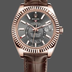 Rolex Sky-Dweller 326135 Dark Rhodium Dial 42MM Mens Replica Watch