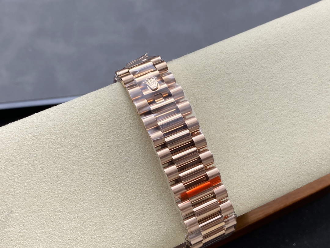 Rolex Day Date 40 18kt Everose Gold Rolex President Chocolate Dial m228235 0003 - Image 10