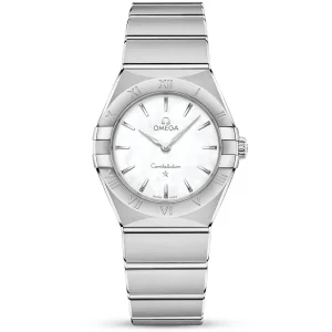 OMEGA Constellation 28mm White Mother of Pearl Ladies Watch