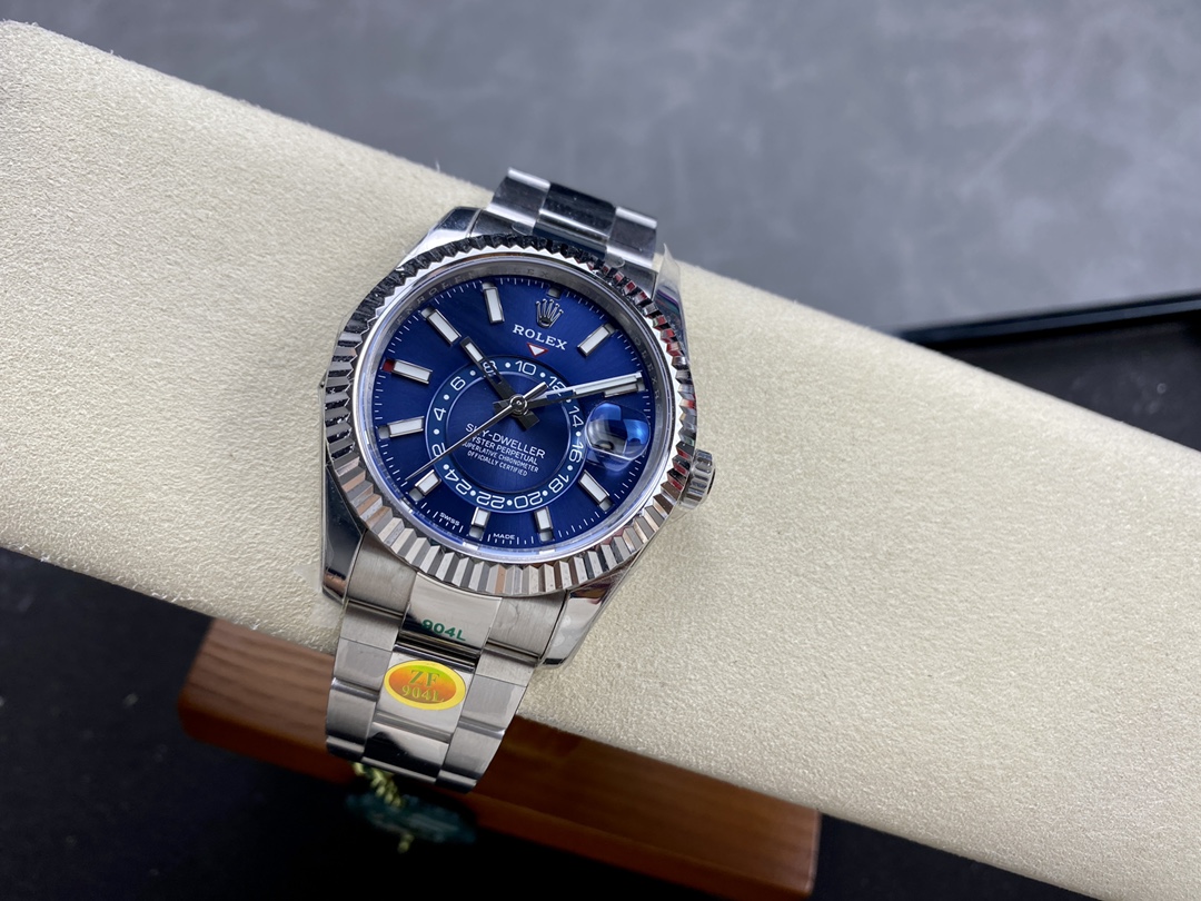 Rolex Sky-Dweller 42 m336934 0005 Stainless Steel Blue Dial Replica Watch - Image 8