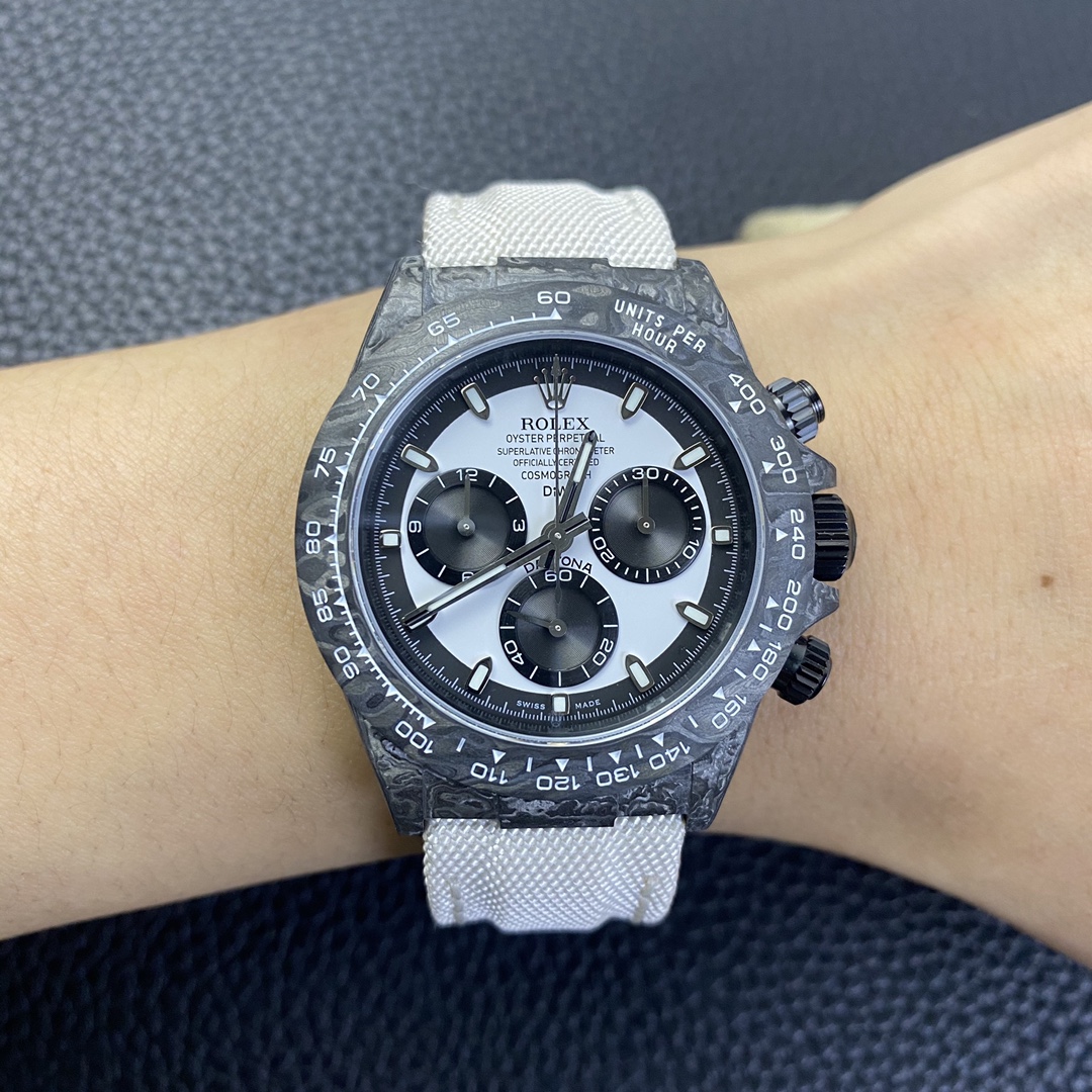 Rolex Daytona Cosmograph DIW Watch Factory Movement Designer 40 Carbonfiber - Image 12