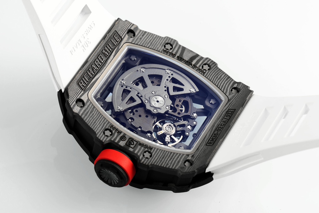 Richard Mille RM 035-02 Rafael Nadal NTPT Carbon on White Rubber Strap - Image 8