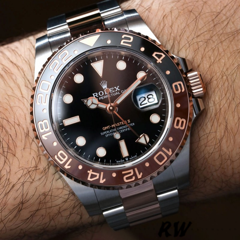 Rolex GMT-Master II 126711CHNR Black Dial 40mm Mens Replica Watch - Image 13