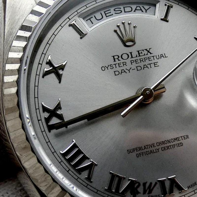 Rolex Day-Date 118239 Rhodium Roman Dial 36mm Unisex Replica Watch - Image 3