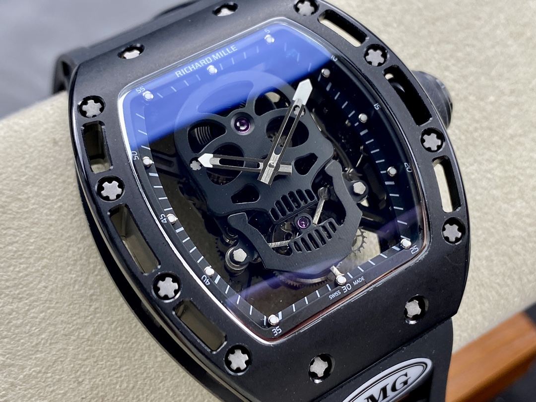 5 Colors Richard Mille Limited Edition RM52 Skull Titanium Tourbillon Openworked Dial - Image 32