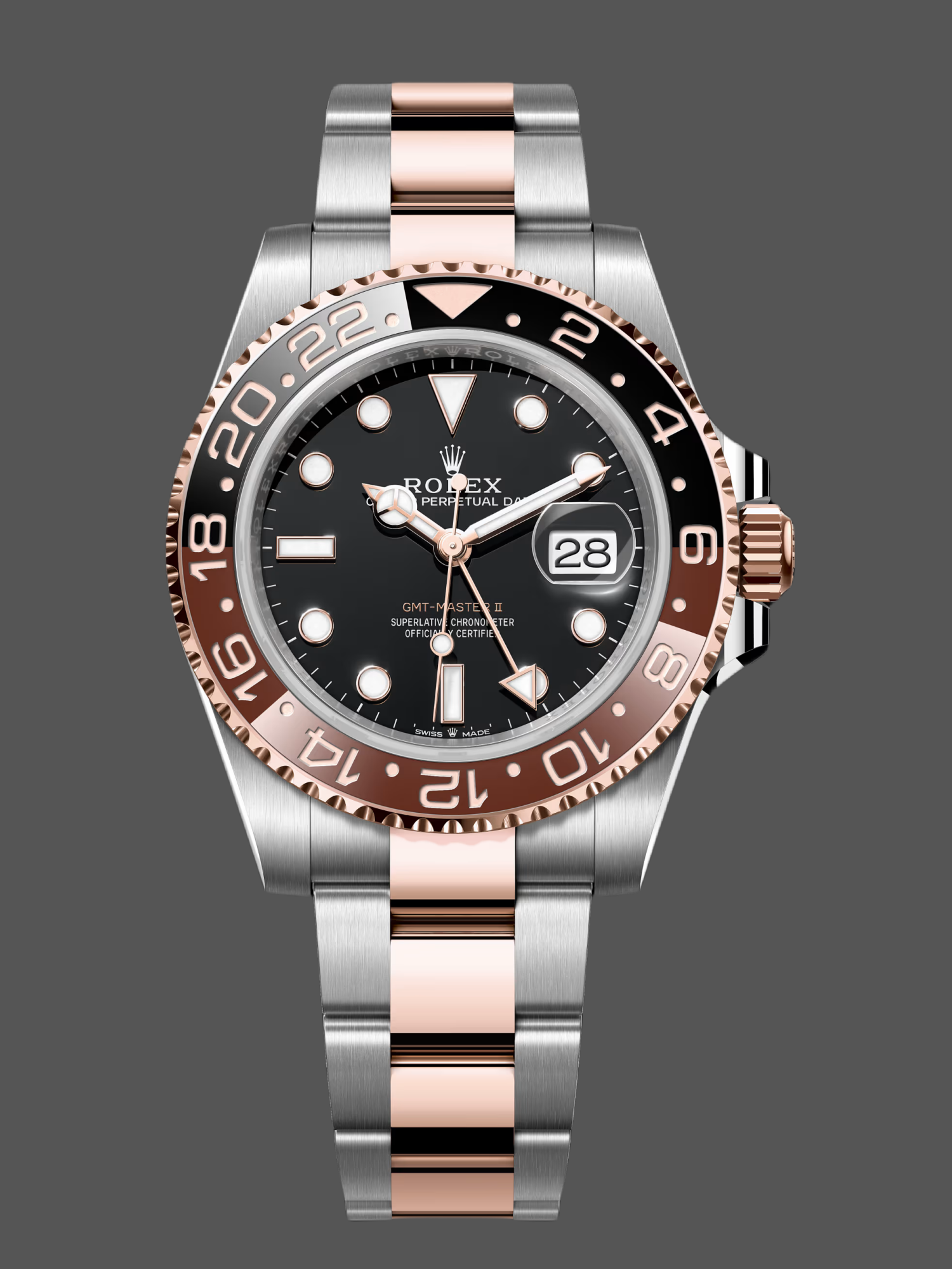 Rolex GMT-Master II 126711CHNR Black Dial 40mm Mens Replica Watch