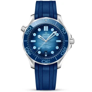 OMEGA Seamaster Diver 300m 42mm Summer Blue Dial Rubber Strap Watch
