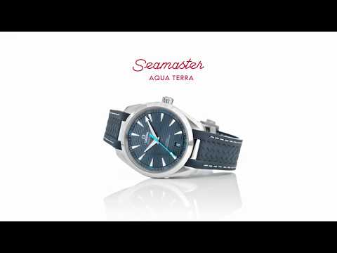 OMEGA Seamaster Aqua Terra 41mm Black Dial Men's Rubber Strap Watch - Image 2
