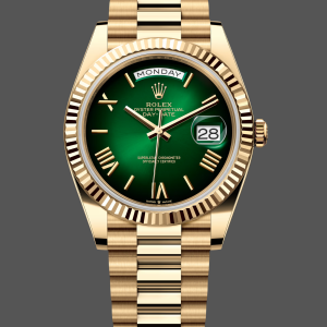 Rolex Day Date 40 Yellow Gold Green Ombre Dial M228238 00691