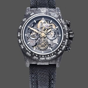Rolex Daytona DIW Carbon Fiber Skeleton Black Replica Watch