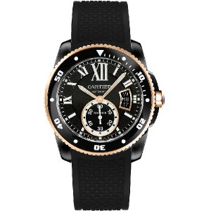 CARTIER Calibre Rose Gold Mix Full Black 42mm
