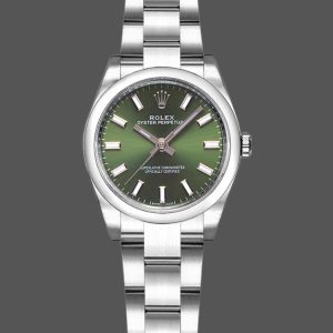 Rolex Oyster Perpetual 176200 Olive Green Dial Oyster Bracelet 26mm Lady Replica Watch