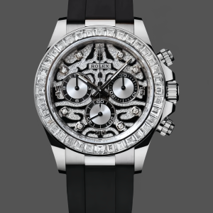 Rolex Daytona 40mm Eye of the Tiger White Gold Diamond Dial Oysterflex 116589TBR