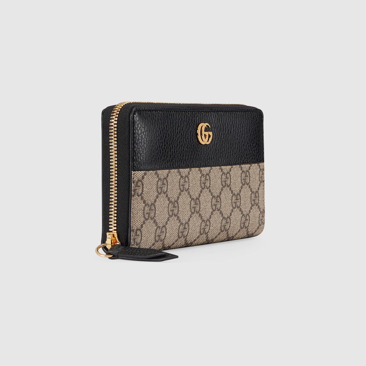 GG Marmont Bi-Color Zip Around Wallet