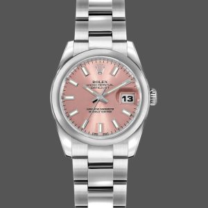 Rolex Datejust 179160 Pink Index Dial Domed Bezel 26MM Lady Replica Watch