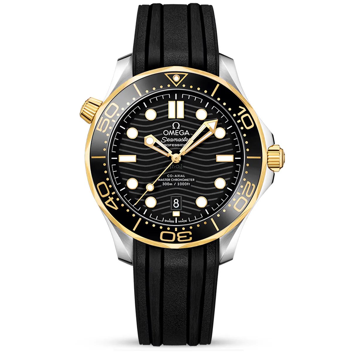 OMEGA Seamaster Diver 300m 42mm Black Dial & 18ct Yellow Gold Men's Watch
