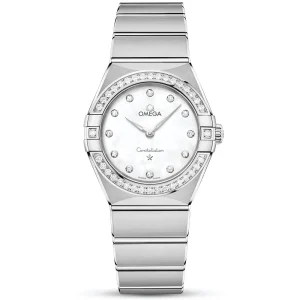 OMEGA Constellation 28mm Steel Diamond Dial and Bezel Watch