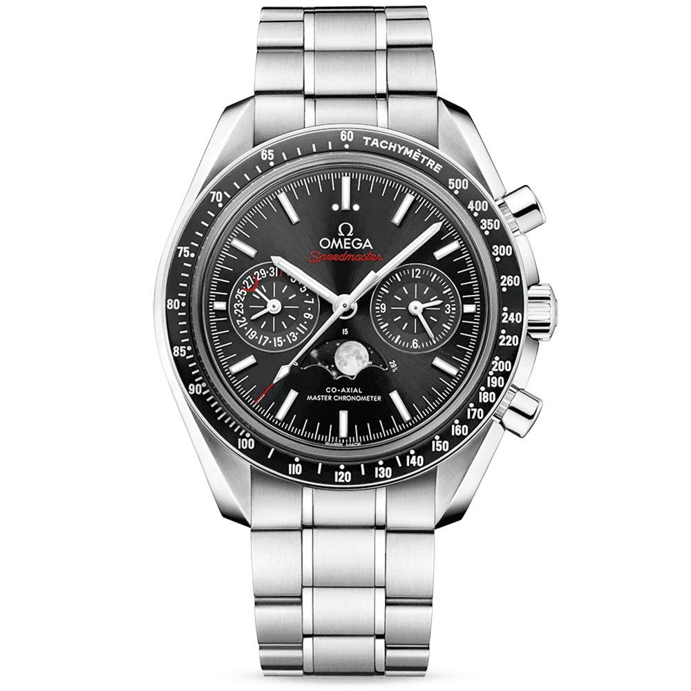 OMEGA Speedmaster 44.25mm Black Dial Moonphase Chronograph Watch