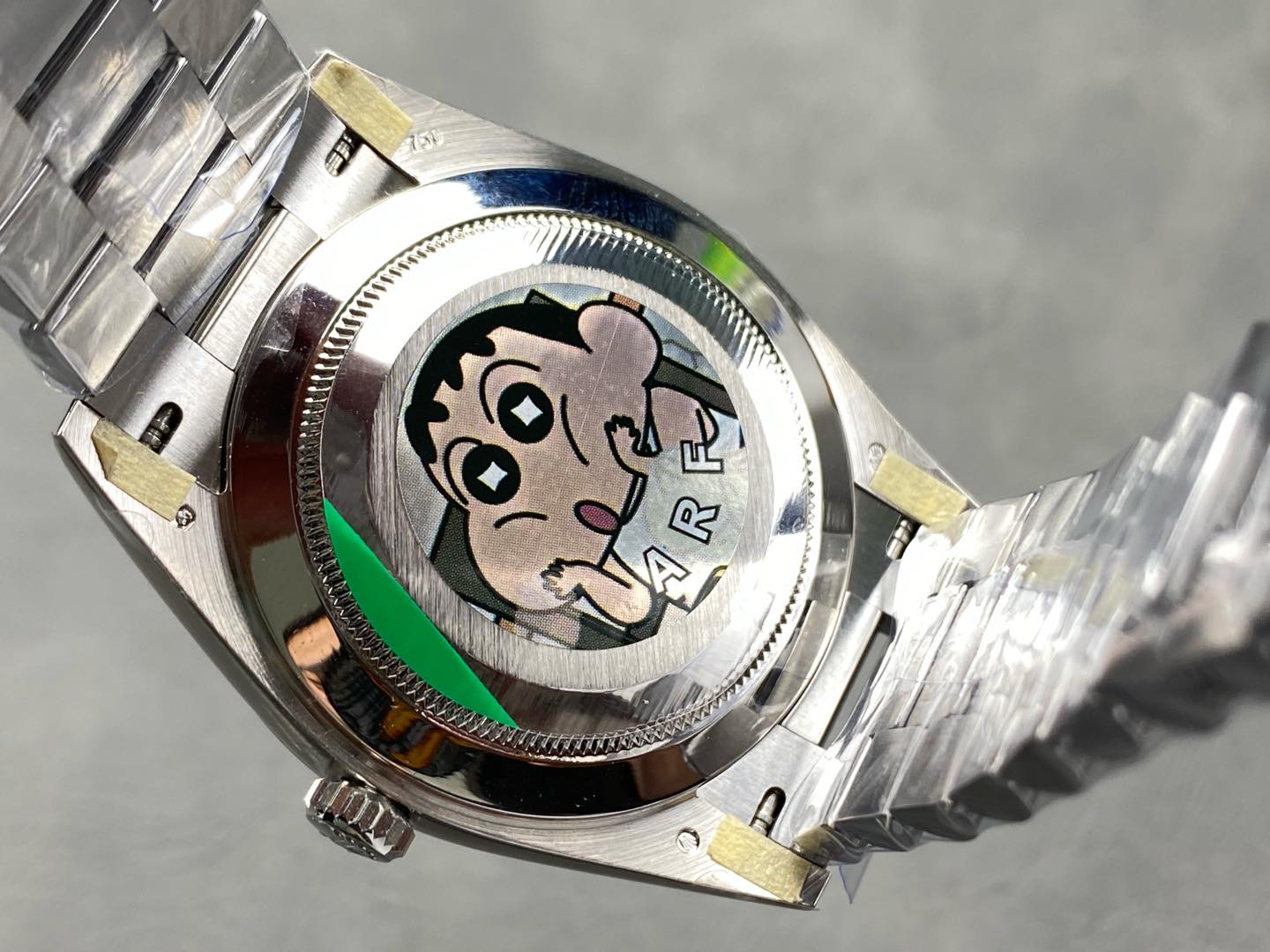 Rolex Day-Date 228239 Green Roman Dial Fluted Bezel 40mm Mens Replica Watch - Image 7