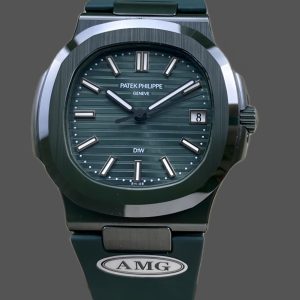 Patek Philippe Nautilus Green Rubber Green Dial 5711 40MM Watch