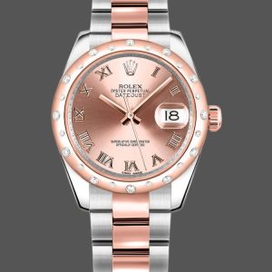 Rolex Datejust 178341 Pink Roman Numeral Dial 31MM Lady Replica Watch
