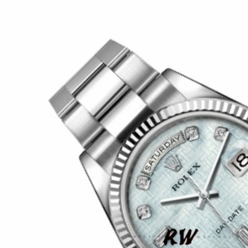 Rolex Day-Date 118239 Mother of Pearl White Dial 36mm Unisex Replica Watch - Image 3