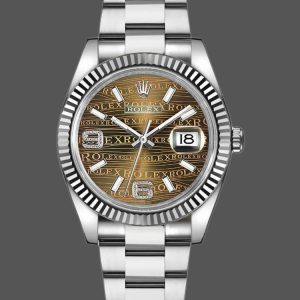 Rolex Datejust 116234 Waves Bronze Diamond Dial 36mm Unisex Replica Watch