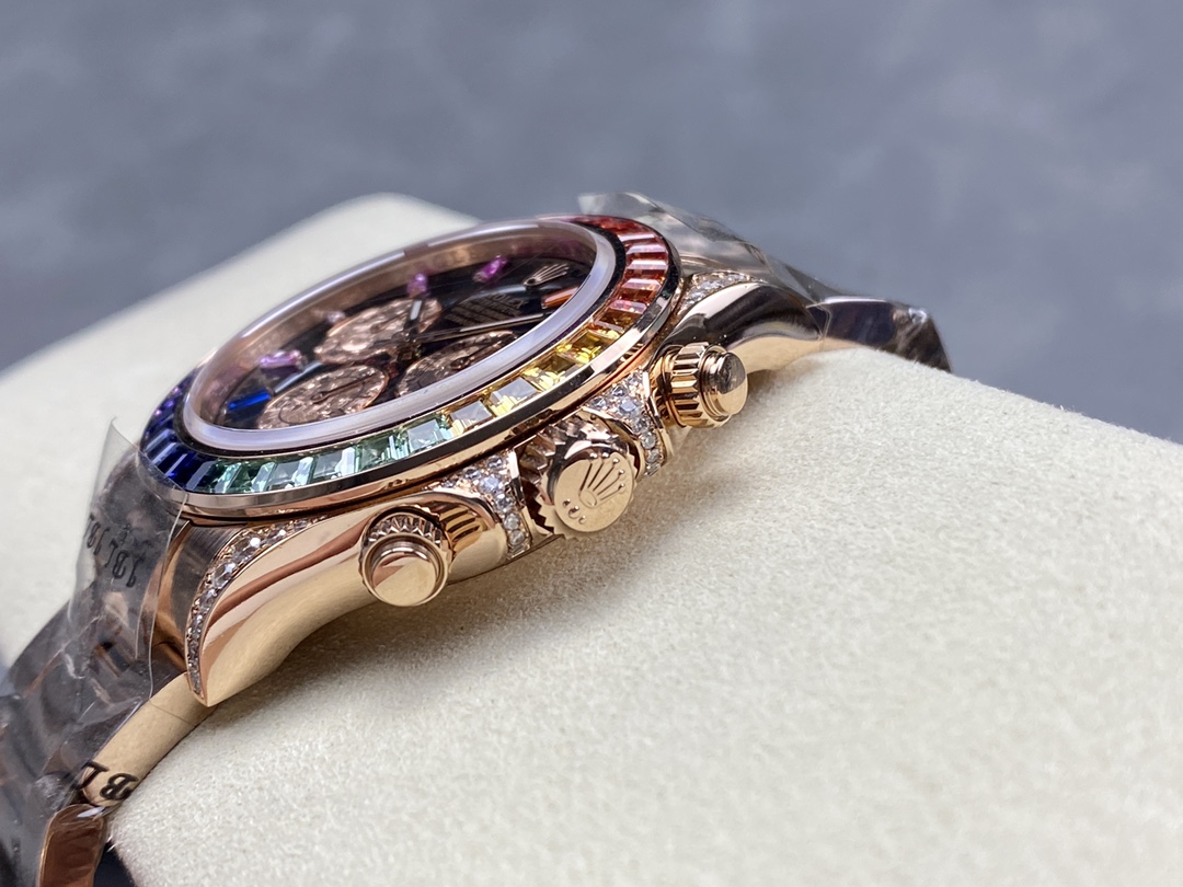 Rolex Cosmograph Daytona 40mm Black Sapphire Rainbow Dial 116595RBOW - Image 8