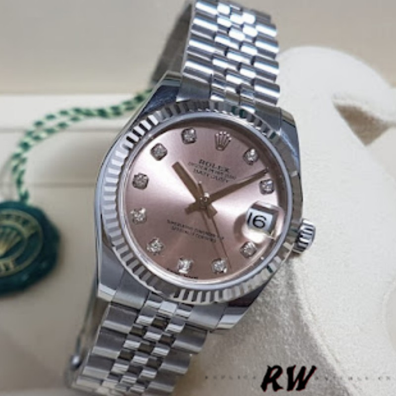 Rolex Datejust 116234 Pink MOP Diamonds Dial 36mm Lady Replica Watch - Image 2