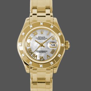 Rolex Pearlmaster 80318 White MOP Dial 29MM Lady Replica Watch