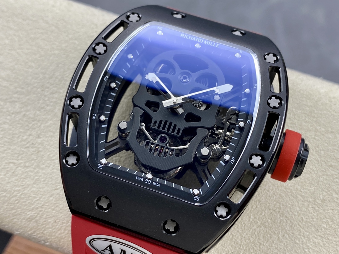 5 Colors Richard Mille Limited Edition RM52 Skull Titanium Tourbillon Openworked Dial - Image 24