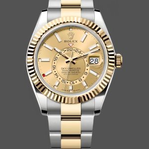 Rolex Sky Dweller Champagne Dial Yellow Gold 336933 0001 42mm