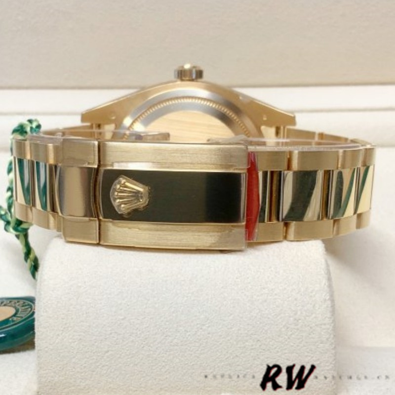 Rolex Sky-Dweller 326938 Yellow Gold Silver Dial 42mm Mens Replica Watch - Image 6