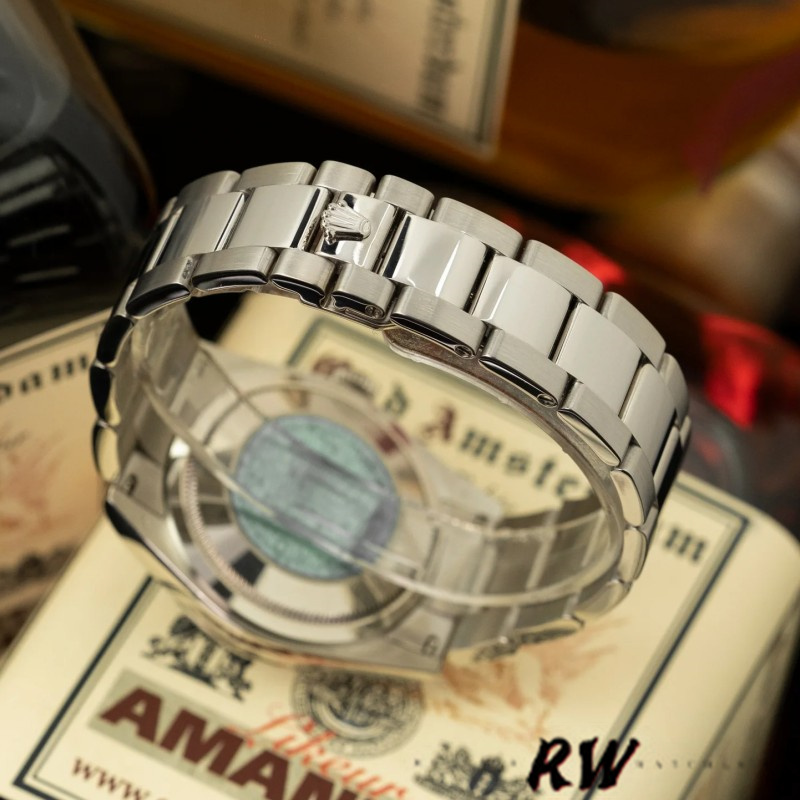 Rolex Day-Date 118209 Jubilee Chocolate Brown Diamonds Dial 36mm Unisex Replica Watch - Image 6