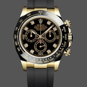 Rolex Daytona 116518LN Black Diamond Dial 40mm Mens Replica Watch