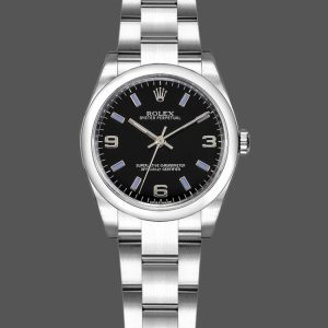 Rolex Oyster Perpetual 176200 Stainless Steel Blue Index Dial 26MM Lady Replica Watch
