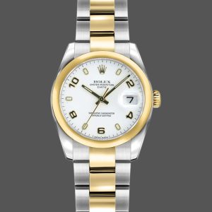 Rolex Datejust 179163 White Arabic Dial Domed Dezel 26MM Lady Replica Watch