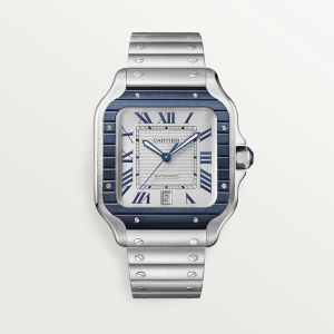 CARTIER SANTOS WSSA0047 Blue PVD Bezel 39.8mm