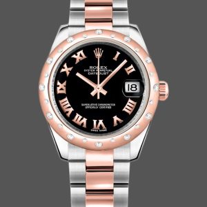 Rolex Datejust 178341 Black Roman Numerals Dial 31MM Lady Replica Watch