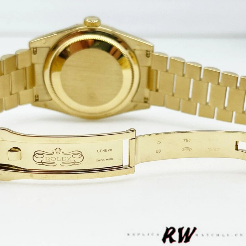 Rolex Day-Date 118238 Silver Diamond Dial 36mm Unisex Replica Watch - Image 5