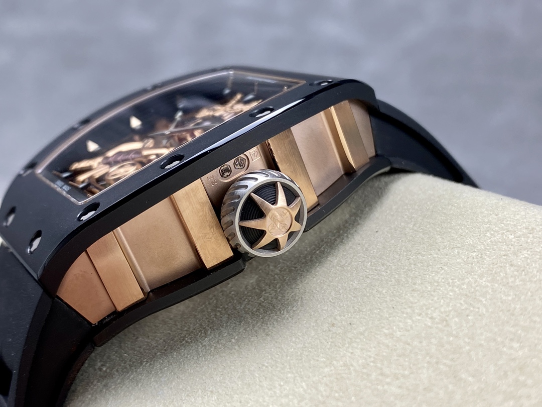 Richard Mille RM47 Edition Tourbillon Skeleton Black Ceramic Casing Watch - Image 7