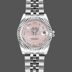 Rolex Datejust 179174 Mother of Pearl Pink Dial Fluted Bezel 26MM Lady Replica Watch